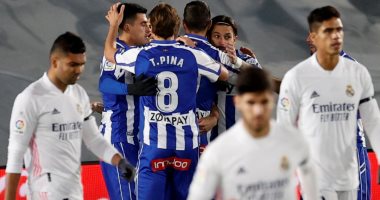ريال مدريد يسقط بثنائية أمام ألافيس فى الدورى الإسبانى.. فيديو