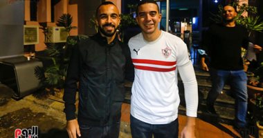 نجل مدحت صالح يستقبل قفشة بـ"تى شيرت" الزمالك فى برنامج لميس الحديدى.. صورة