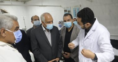 محافظ الجيزة يتفقد مستشفى أوسيم المركزى ورصف طريق ترعة الزمر