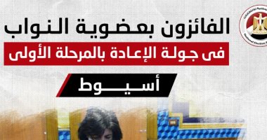 أسماء الفائزين بجولة الإعادة بانتخابات النواب بـ4 دوائر فى أسيوط.. إنفوجراف