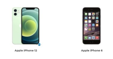 إيه الفرق.. مقارنة بين هاتفى iPhone 12 وiPhone 6
