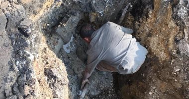 إصلاح كسر ماسورتى مياه فى حى العجوزة وعودة الخدمة