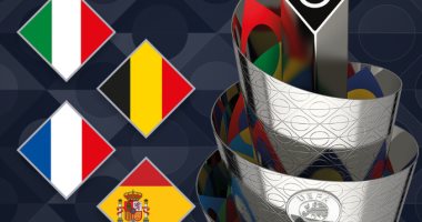إيطاليا تصطدم بإسبانيا وفرنسا تواجه بلجيكا بنصف نهائي دورى الأمم الأوروبية