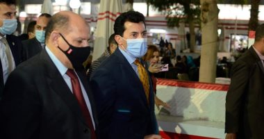مشاهد من زيارة وزير الشباب والرياضة لمقر نادى الزمالك.. صور