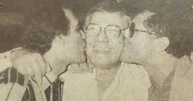 صورة نادرة من زمن الفن الجميل تجمع فريد شوقى ومحمود ياسين ومحمود عبد العزيز