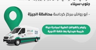 الصحة تطلق قافلتين طبيتين بمحافظتى الجيزة وجنوب سيناء