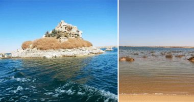 "البحيرات الغامضة" جمال خلاب فى صحراء الوادى الجديد.. تمتد على مساحة مئات الكيلومترات من المياه العذبة وتتدفق منذ 20 عاما.. الحكومة تدرس استغلالها فى الزراعة والصيد.. والمحافظ يوجه بالاستفادة من المنطقة.. صور
