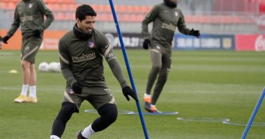 أتلتيكو مدريد ضد إشبيلية.. كتيبة سيميونى تتدرب بشكل طبيعي فى مدريد
