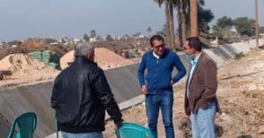 الانتهاء من 70% من أعمال المرحلة الثانية لتبطين ترعة زكريا ونزلة الفلاحين بالمنيا