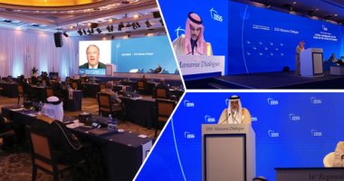 "حوار المنامة 2020" يستأنف أعماله.. 3 آلاف مشارك يبحثون أمن الشرق الأوسط فى البحرين.. الحوكمة العالمية فى ظل الجائحة على طاولة المؤتمر.. الزيانى: أمننا مرتبط بالأمن العالمى.. والسعودية: نواجه تداعيات كورونا