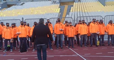 انتشار رجال الأمن باستاد برج العرب لتأمين نهائى كأس مصر.. صور