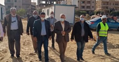 مسئولو الإسكان يتفقدون أعمال تنفيذ ناد رياضى على مساحة 106آلاف م بمدينة بدر