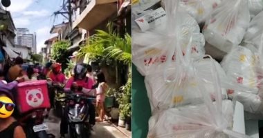42 ديلفرى يحتشدون أمام منزل طفلة بالفلبين فى وقت واحد.. اعرف السبب
