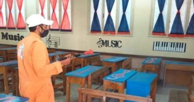 تعقيم اللجان الانتخابية فى بورفؤاد استعدادا لماراثون الإعادة لمجلس النواب 