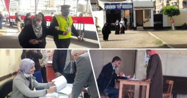 إقبال متزايد من الناخبين على لجان إعادة انتخابات مجلس النواب.. توفير كراسى متحركة ومقاعد انتظار لكبار السن.. السيدات يتصدرن المشهد بدمياط وطوابير أمام لجان الإسماعيلية.. والشرطة تساعد المسنين على الاقتراع.. صور