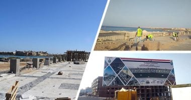 "البحر الأحمر" تسابق الزمن للانتهاء من تطوير شاطئ الغلابة.. نافورة راقصة وأكشاك تجارية ومقاعد مدرّجة للاستمتاع بمنظر البحر.. والمحافظ: المشروع يشمل رفع كفاءة الكورنيش ليصبح 8 × 700 متر ليناسب المشاة