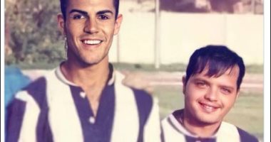 محمد هنيدى يهنئ رونالدو بفوز يوفنتوس أمام برشلونة بصورة فوتوشوب
