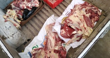 ضبط لحوم فاسدة خلال حملة بحى البساتين.. صور 