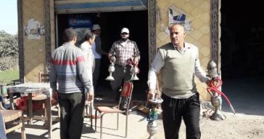 مصادرة 51 شيشة فى حملات تفتيشية بمركزى الزقازيق وديرب نجم بالشرقية