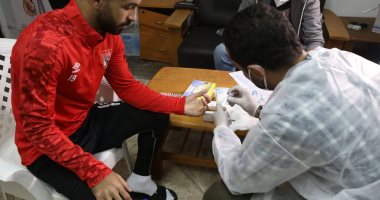 الأهلي يجري رابيد تيست قبل مواجهة المقاصة في إنطلاقة الدوري..صورة