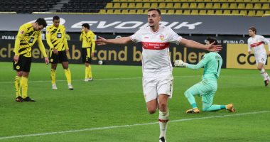 بروسيا دورتموند يسقط بخماسية مذلة ضد شتوتجارت فى الدوري الألماني