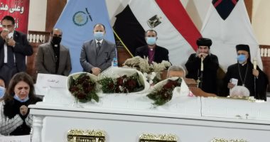 رئيس الطائفة الإنجيلية ومحافظ أسيوط يشيعون جثمان شيخ رعاة الكنيسة.. صور