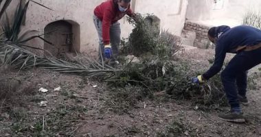 إيدك مع إيدى.. مبادرة شبابية لنظافة وتجميل مركز ديرمواس بالمنيا.. صور