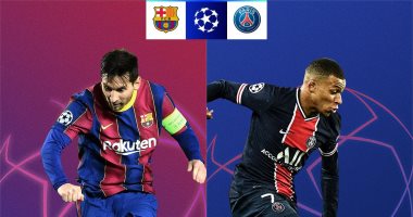 موعد مباراة برشلونة ضد سان جيرمان في ذهاب وإياب دور الـ16 بأبطال أوروبا