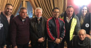 الخطيب وحسن حمدى ضمن أبرز حضور احتفالية شوبير بثلاثية الأهلى..صور