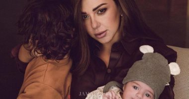 ميريام فارس فى أول جلسة تصوير تجمعها مع أبنائها جايدن ودافى.. فيديو وصور