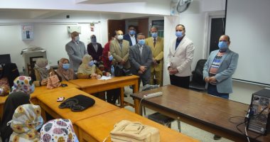 مبادئ الحماية المدنية والإطفاء والإخلاء دورة تدريبية للعاملين بجامعة سوهاج