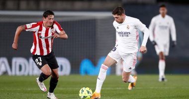 ريال مدريد ضد بلباو.. صاروخ كروس يتقدم للملكي 1-0 فى الشوط الأول "فيديو"