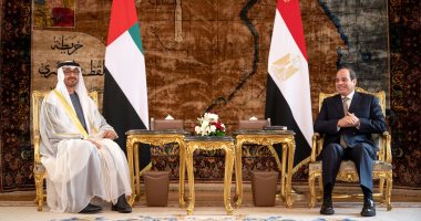 الشيخ محمد بن زايد يحتفى بلقاء الرئيس: سعدت بلقاء أخي السيسي فى القاهرة..صور