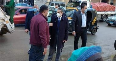 محافظ الغربية يتفقد أعمال رفع مياه الأمطار.. صور