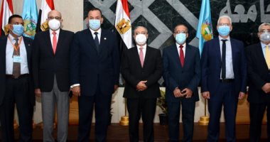 رئيس جامعة المنصورة يشيد بجهود جامعة طنطا فى دعم تكنولوجيا الفضاء