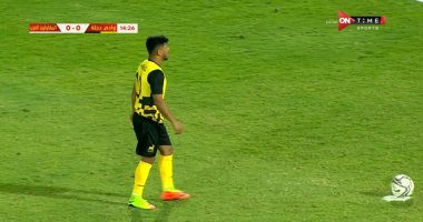 محمد هلال يتقدم بالهدف الأول لـ"دجلة" في شباك المقاولون من ركلة جزاء.. فيديو