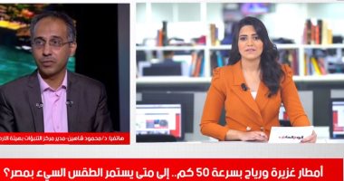 الأرصاد لتليفزيون اليوم السابع: الأمطار مستمرة على القاهرة والجيزة.. والتحسن غدا