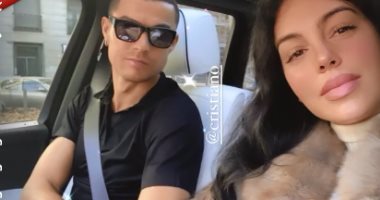 رونالدو يتناسى خيبة التعادل مع اليوفى بصورة مع جورجينا رودريجيز