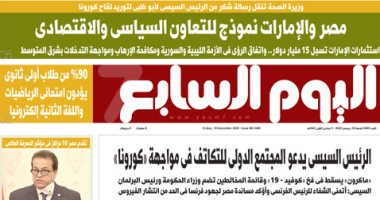مصر والإمارات نموذج للتعاون السياسى والاقتصادى.. غدا بـ"اليوم السابع"