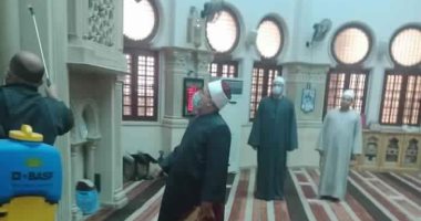 وكيل أوقاف الغربية يتابع أعمال النظافة والتعقيم بالمساجد.. صور 