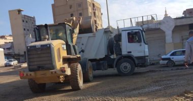 إعادة فتح ميدان الفواخرية أمام الحركة المرورية والتجارية بمدينة العريش.. صور