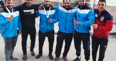 فريق جامعة سوهاج يحقق ميداليتين برونزيتين فى بطولة كمال الأجسام بطنطا.. صور