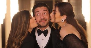 أحمد زاهر بصحبة ابنتيه ليلى وملك فى جلسة تصويرية جديدة.. صور