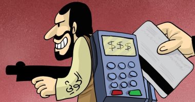 مليشيات الحوثى باليمن تتلقى تمويلات خارجية فى كاريكاتير إماراتى