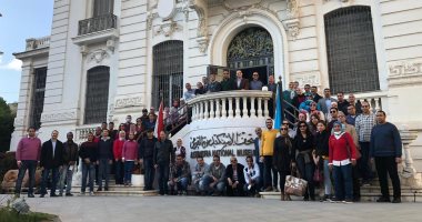 شباب البرنامج الرئاسى يزورون منطقة آثار كوم الشقافة ومتحف الإسكندرية 