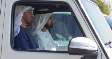 حاكم دبى فى بحيرات المرموم مع ولى عهد أبوظبى: تحلو الجولات برفقته.. صور