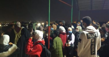 إقبال كبير على مرصد حلوان لمتابعة الاقتران الأعظم بين المشترى وزحل فى ظاهرة فلكية نادرة