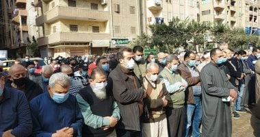 تشييع جنازة والدة رشيد محمد رشيد من مسجد المواساة بالإسكندرية 