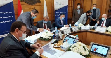 محافظ القليوبية ورئيس جامعة بنها يشهدان اعتماد تصميمات مشروع المستشفى التخصصى