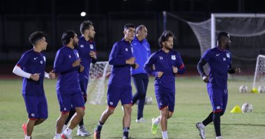 المصري يستأنف تدريباته استعدادًا لمباراته لمواجهة مصر المقاصة